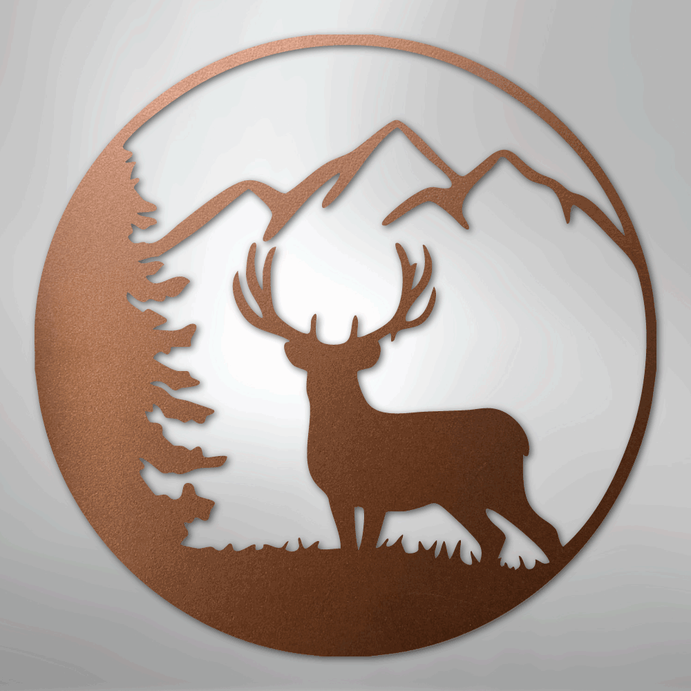 Graceful Deer - Steel Sign - Kim’s Signature Beauty & Accessories
