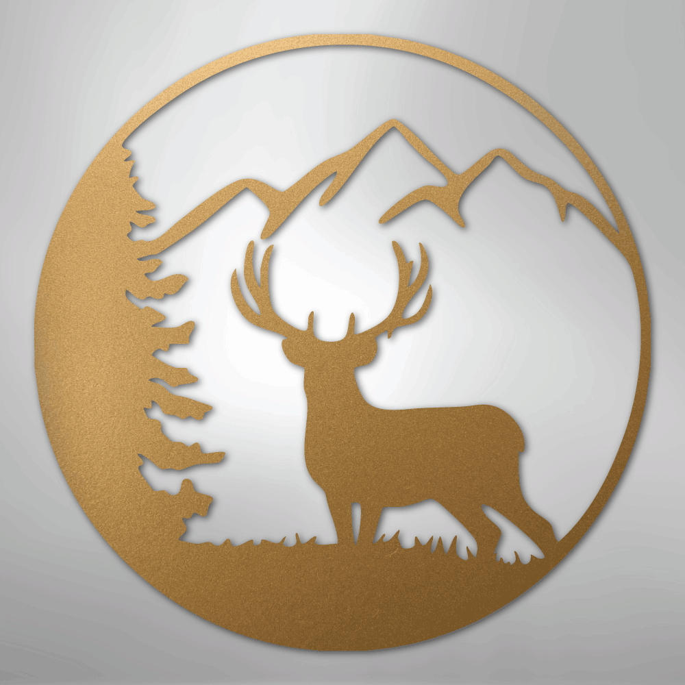 Graceful Deer - Steel Sign - Kim’s Signature Beauty & Accessories