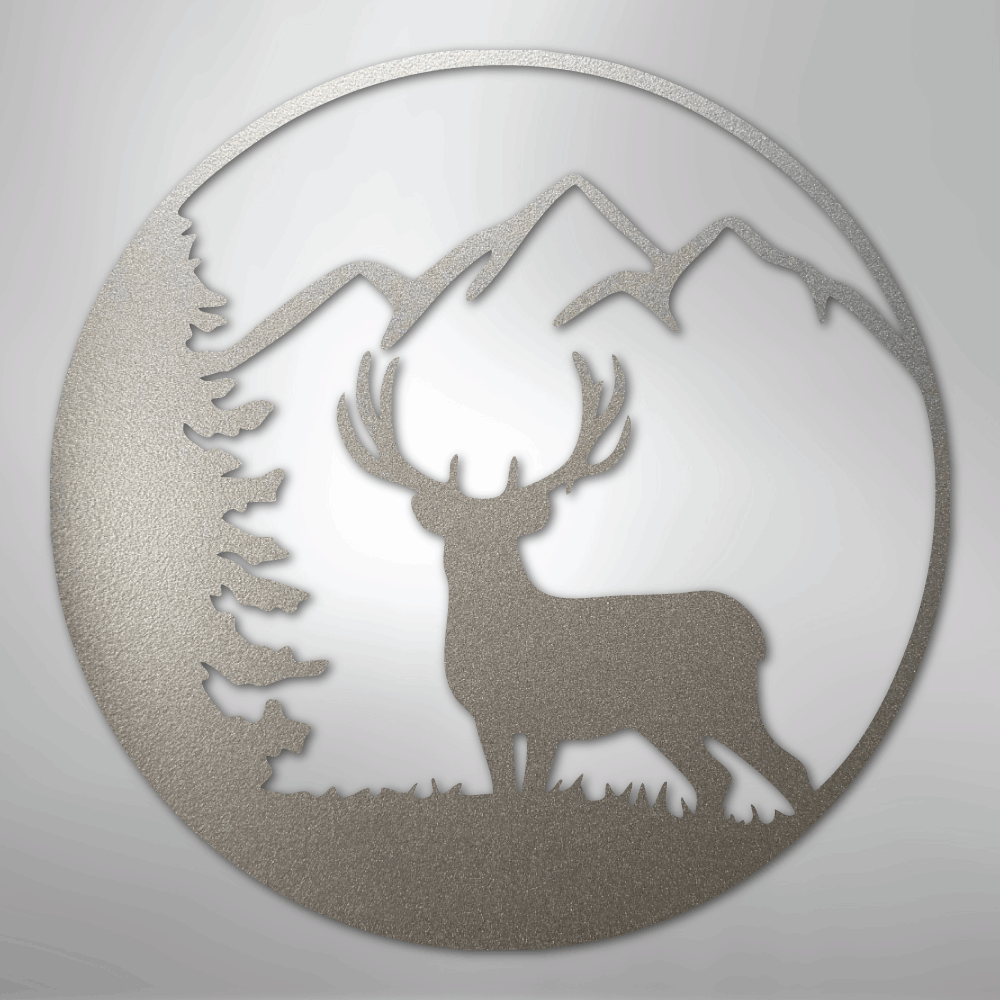 Graceful Deer - Steel Sign - Kim’s Signature Beauty & Accessories