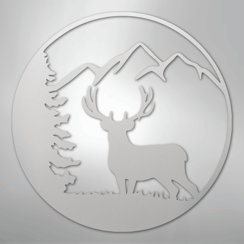 Graceful Deer - Steel Sign - Kim’s Signature Beauty & Accessories
