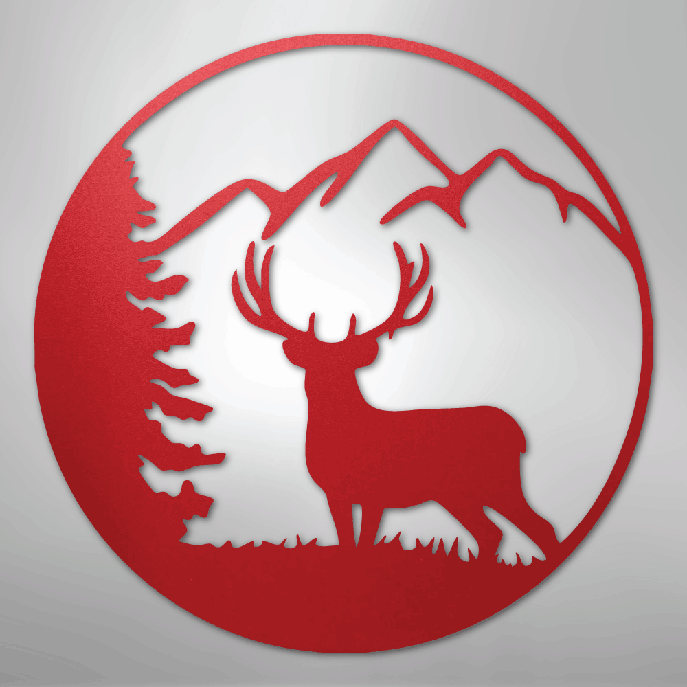 Graceful Deer - Steel Sign - Kim’s Signature Beauty & Accessories