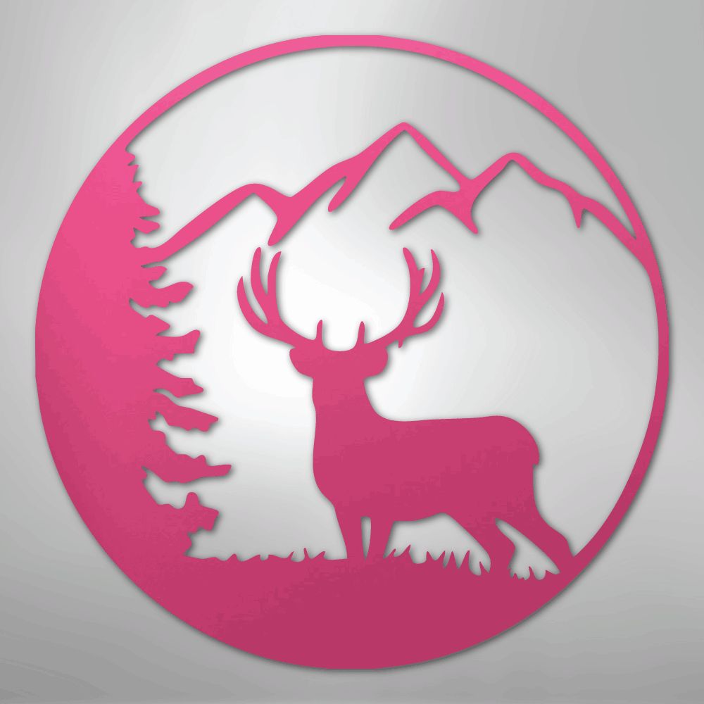 Graceful Deer - Steel Sign - Kim’s Signature Beauty & Accessories