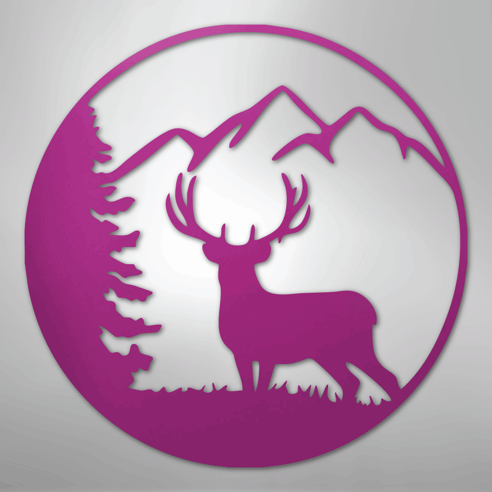 Graceful Deer - Steel Sign - Kim’s Signature Beauty & Accessories
