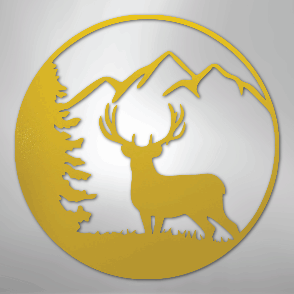 Graceful Deer - Steel Sign - Kim’s Signature Beauty & Accessories