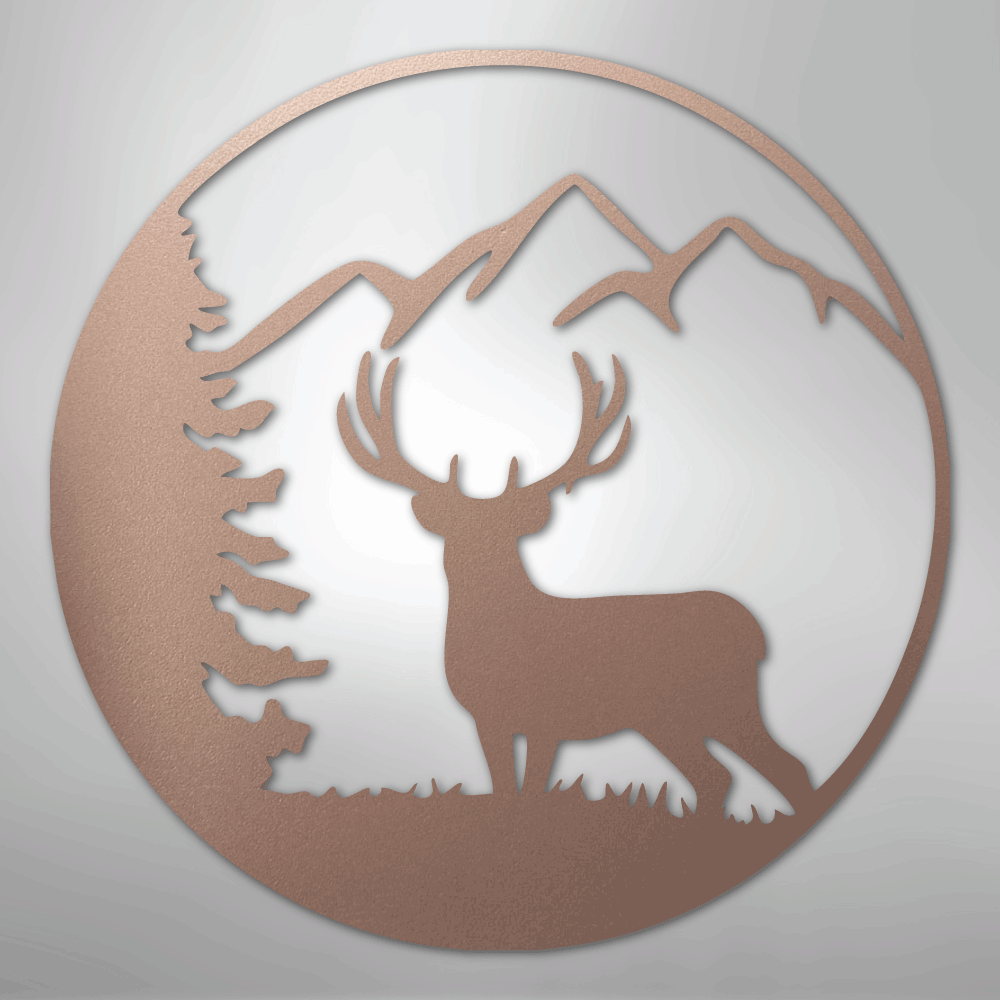 Graceful Deer - Steel Sign - Kim’s Signature Beauty & Accessories