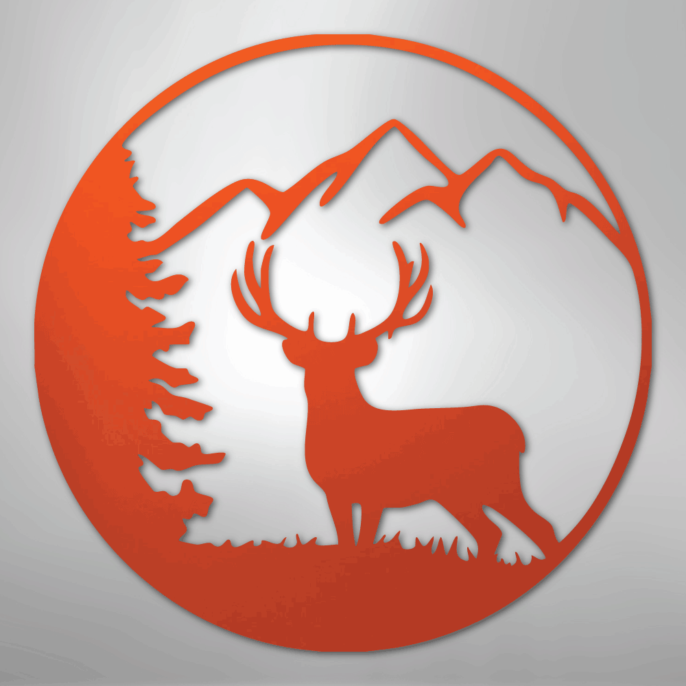Graceful Deer - Steel Sign - Kim’s Signature Beauty & Accessories