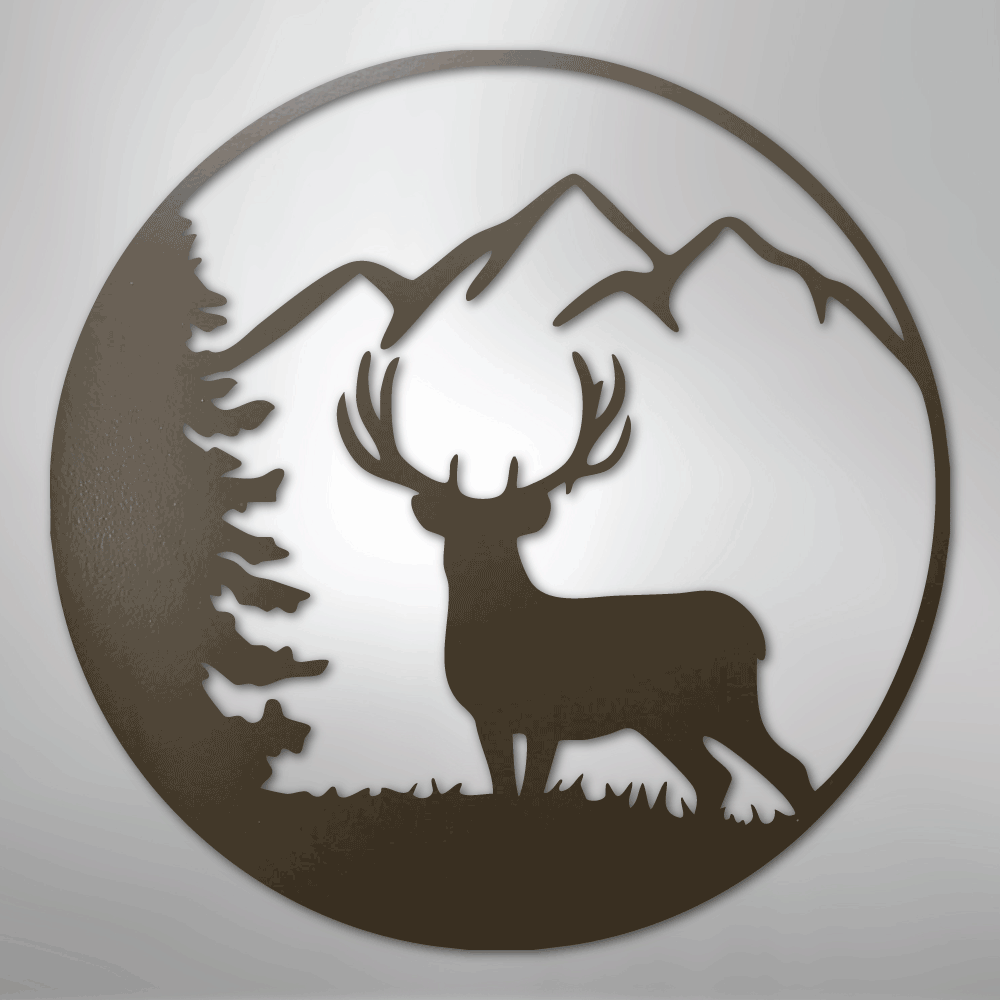 Graceful Deer - Steel Sign - Kim’s Signature Beauty & Accessories