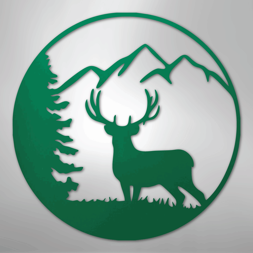 Graceful Deer - Steel Sign - Kim’s Signature Beauty & Accessories