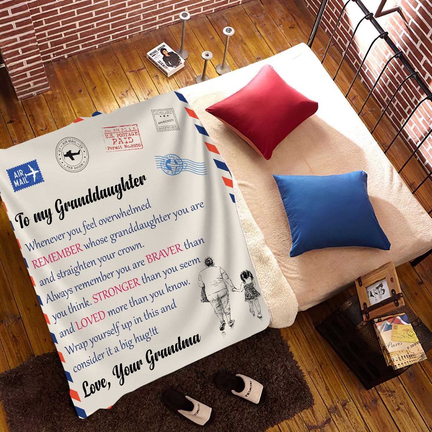 Granddaughter Fleece Blanket - Kim’s Signature Beauty & Accessories    