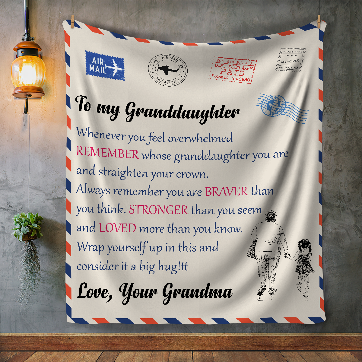 Granddaughter Fleece Blanket - Kim’s Signature Beauty & Accessories    