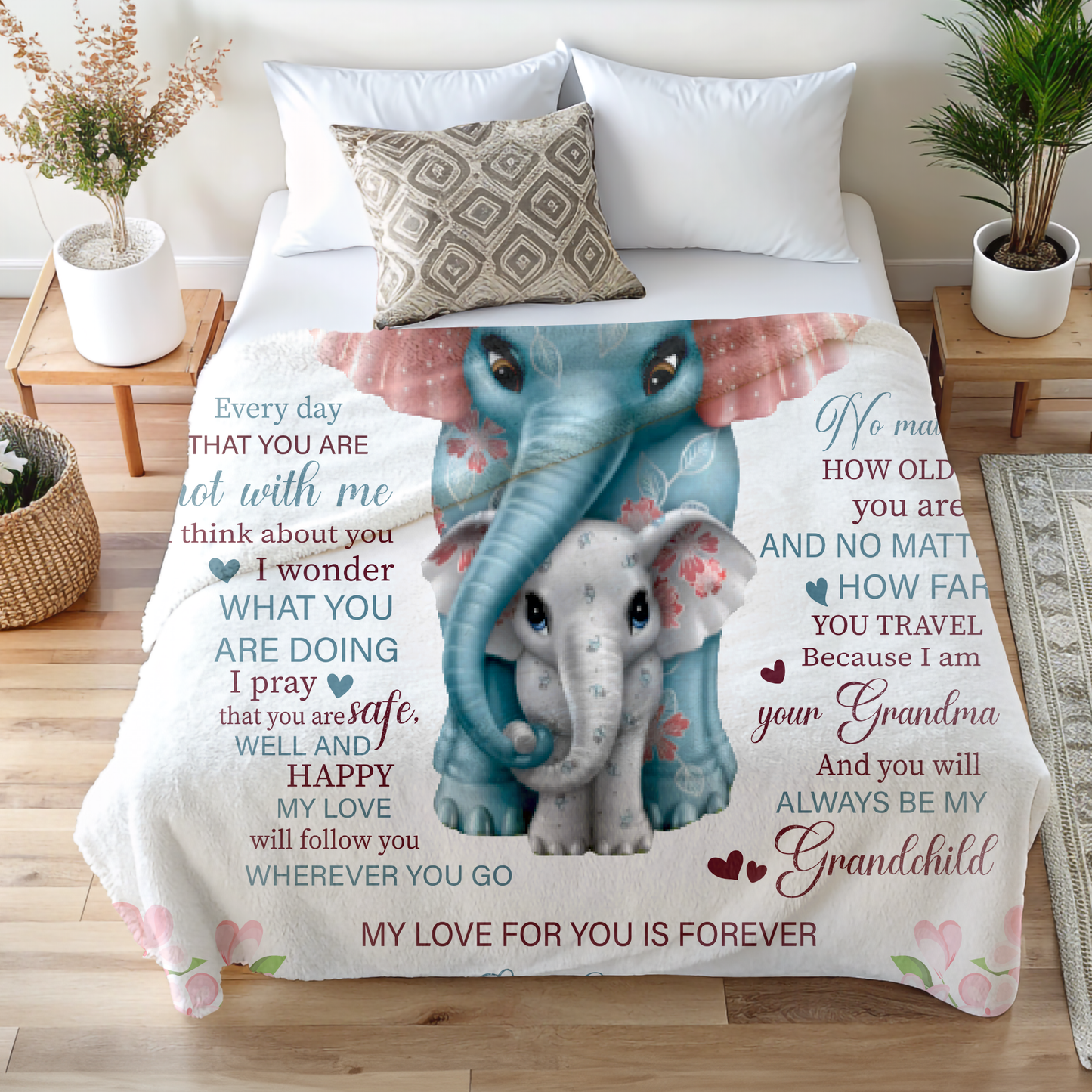 Granddaughter, Love Grandma Blanket - Kim’s Signature Beauty & Accessories    