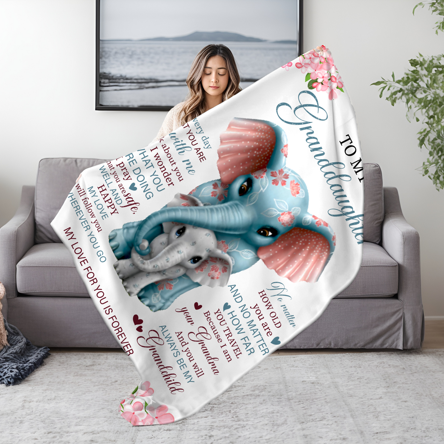 Granddaughter, Love Grandma Blanket - Kim’s Signature Beauty & Accessories    