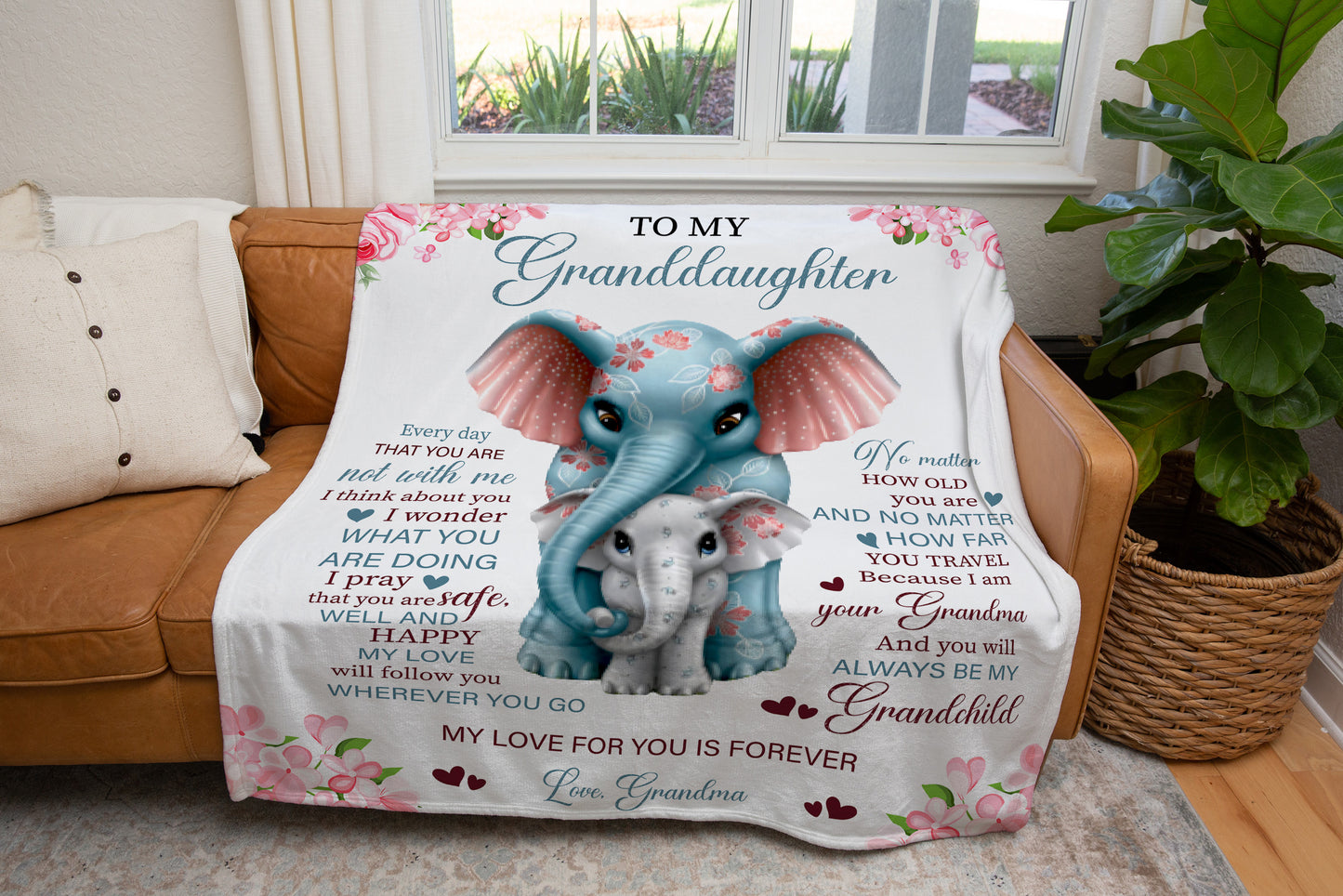 Granddaughter, Love Grandma Blanket - Kim’s Signature Beauty & Accessories    