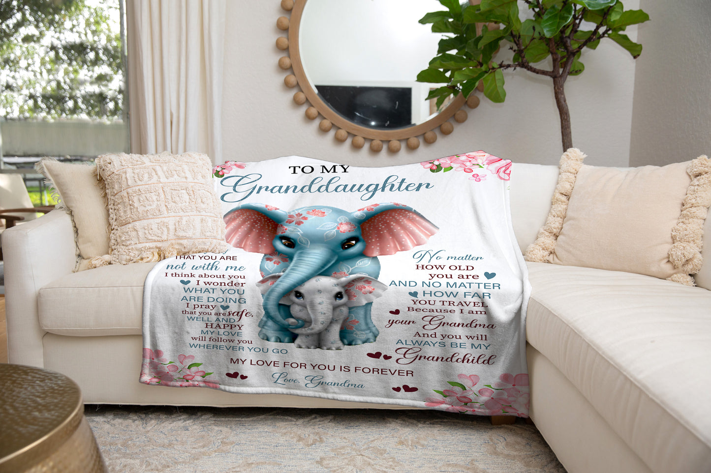 Granddaughter, Love Grandma Blanket - Kim’s Signature Beauty & Accessories    