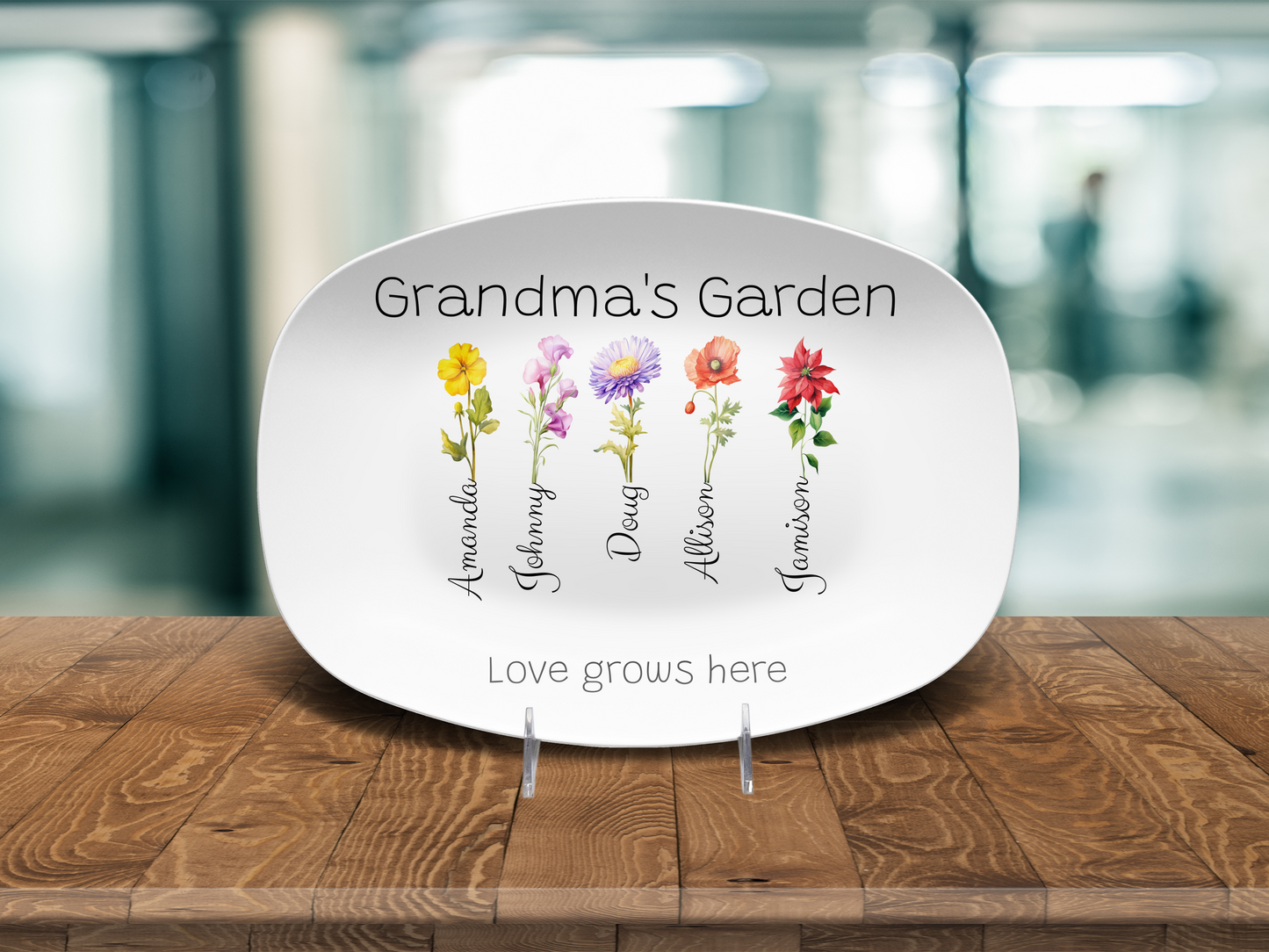 🌸 Grandma’s Garden Personalized Platter 🌸 - Kim’s Signature Beauty & Accessories    
