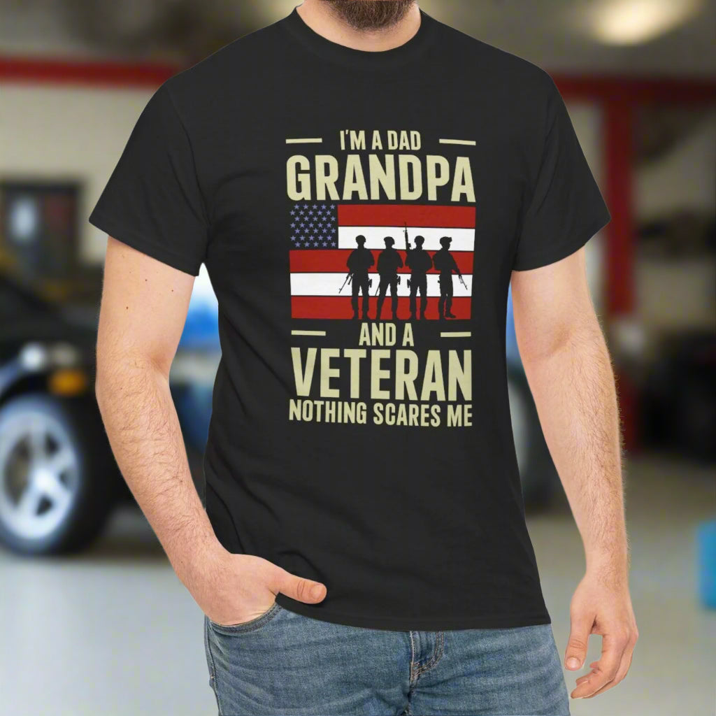 Grandpa Veteran |  Cotton Tee - Kim’s Signature Beauty & Accessories    
