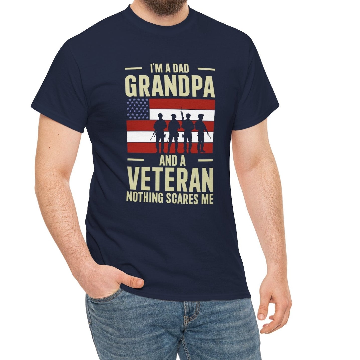 Grandpa Veteran |  Cotton Tee - Kim’s Signature Beauty & Accessories    