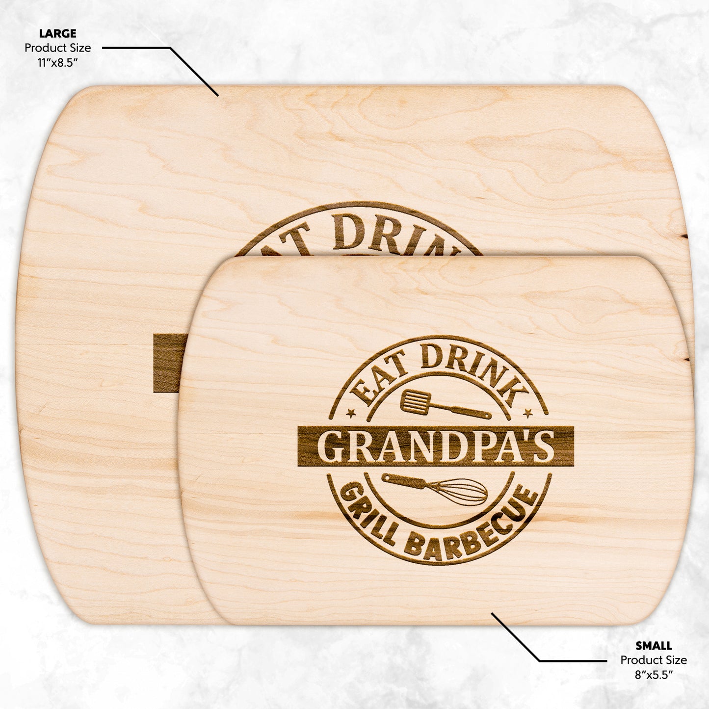 Grandpa's Grill & BBQ Cutting Board - Kim’s Signature Beauty & Accessories    