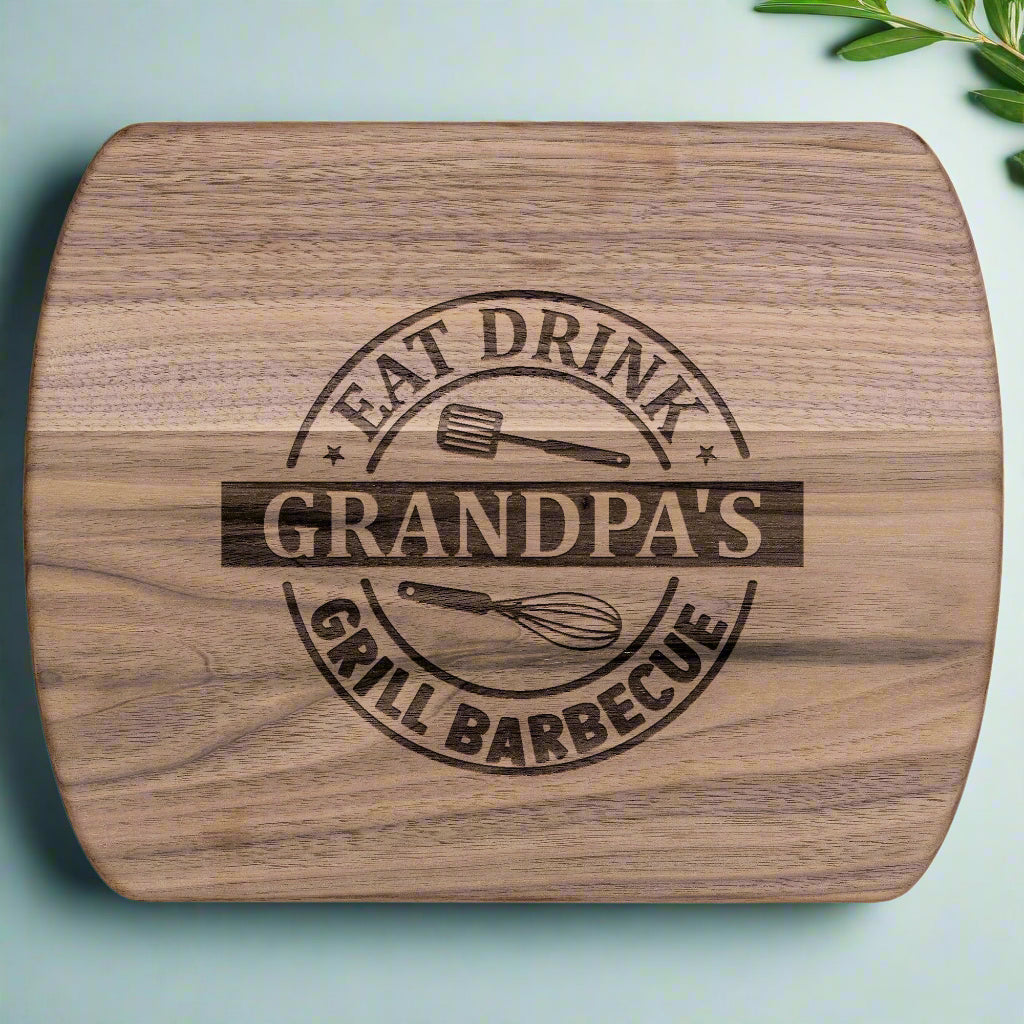 Grandpa's Grill & BBQ Cutting Board - Kim’s Signature Beauty & Accessories    