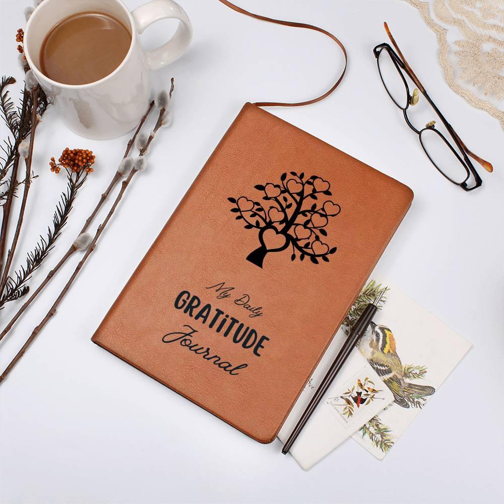 Gratitude Journal with Vegan Leather Cover – Reflect & Inspire - Kim’s Signature Beauty & Accessories