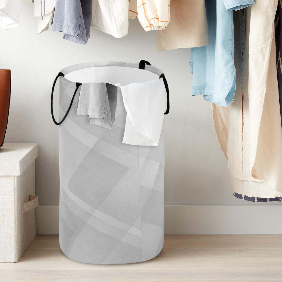 Gray Foldable Laundry Basket - Kim’s Signature Beauty & Accessories    
