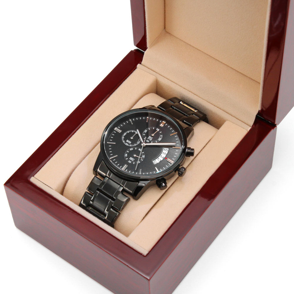 Great Fisherman, Better Dad Engraved Watch - Kim’s Signature Beauty & Accessories    