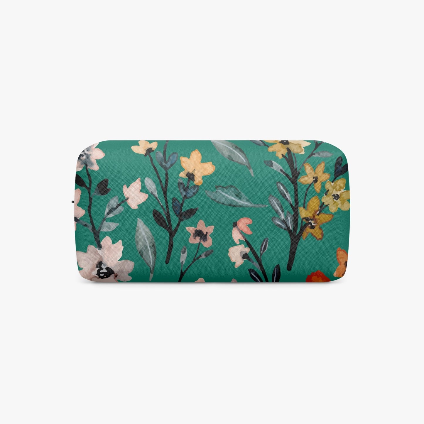 Green Floral Boxy Makeup Bag - Kim’s Signature Beauty & Accessories    