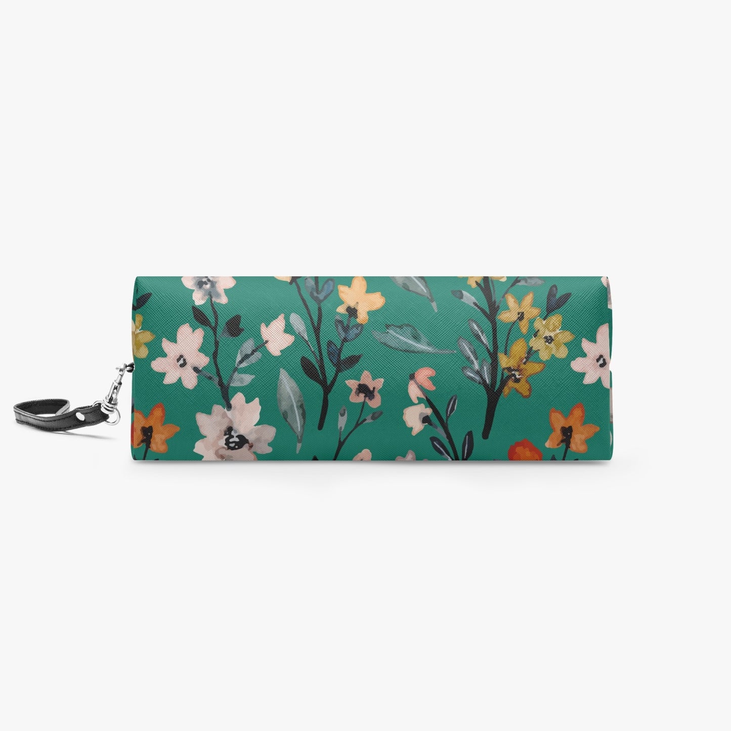 Green Floral  Curve Makeup Bag - Kim’s Signature Beauty & Accessories    