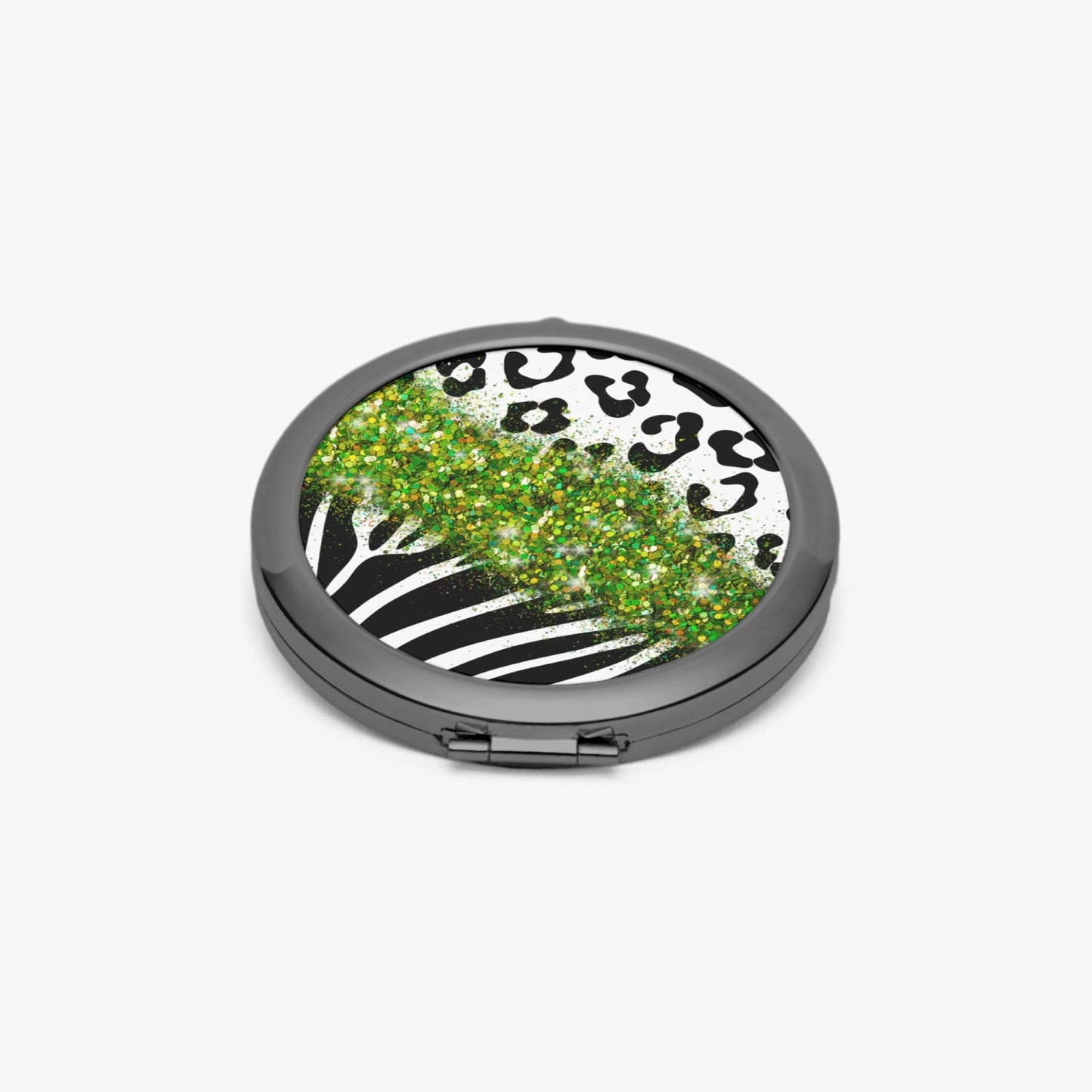Green Glitter | Compact Mirror - Kim’s Signature Beauty & Accessories    