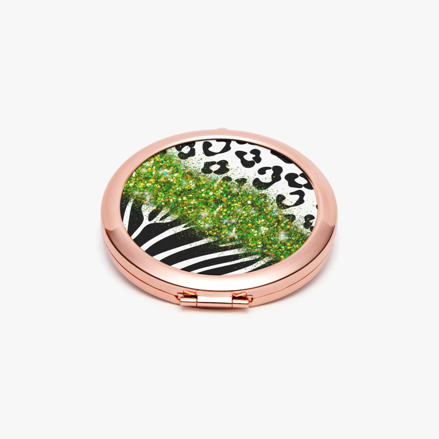 Green Glitter | Compact Mirror - Kim’s Signature Beauty & Accessories    