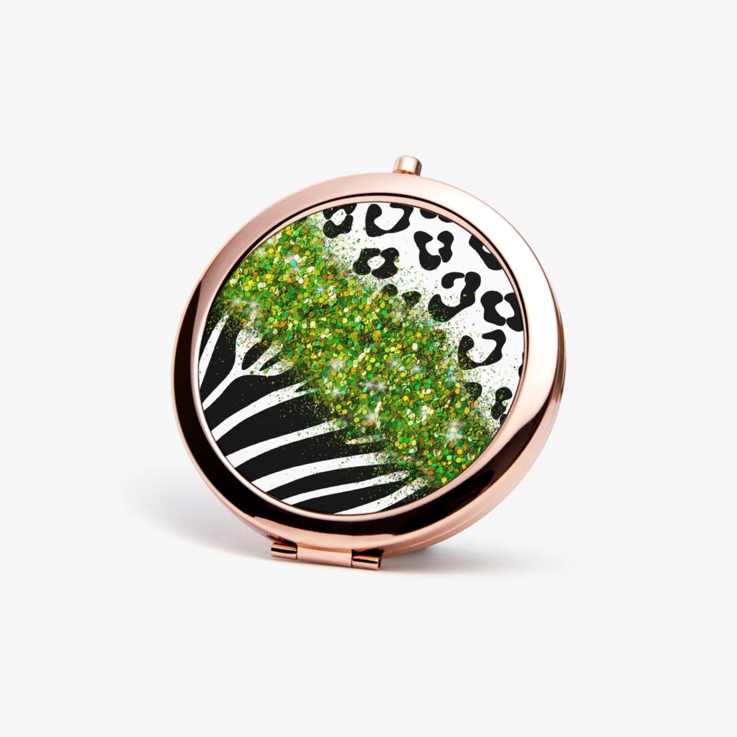 Green Glitter | Compact Mirror - Kim’s Signature Beauty & Accessories    