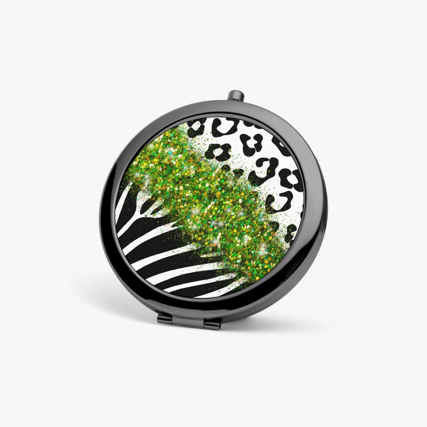 Green Glitter | Compact Mirror - Kim’s Signature Beauty & Accessories    