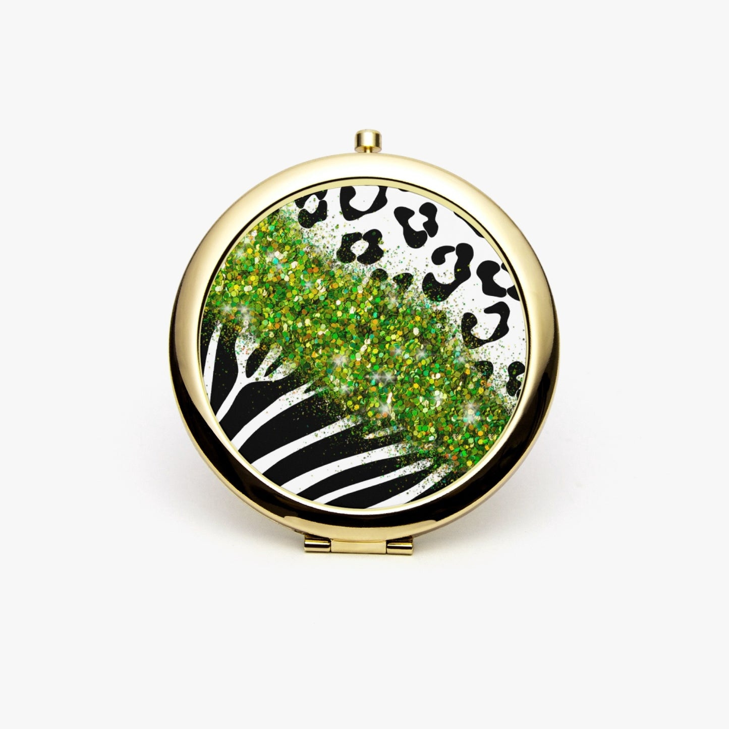Green Glitter | Compact Mirror - Kim’s Signature Beauty & Accessories    