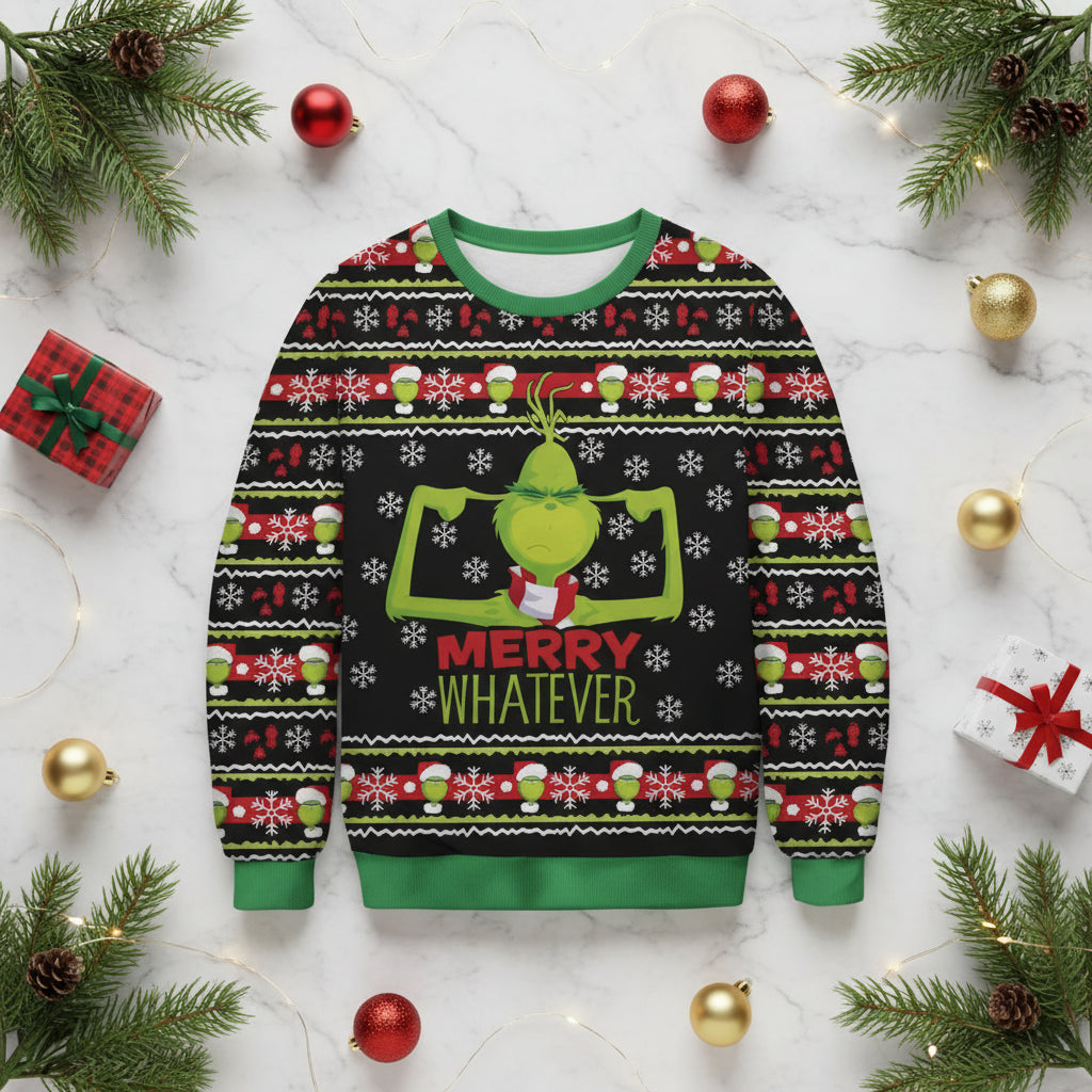 Grinch Ugly Christmas Sweater - Kim’s Signature Beauty & Accessories    