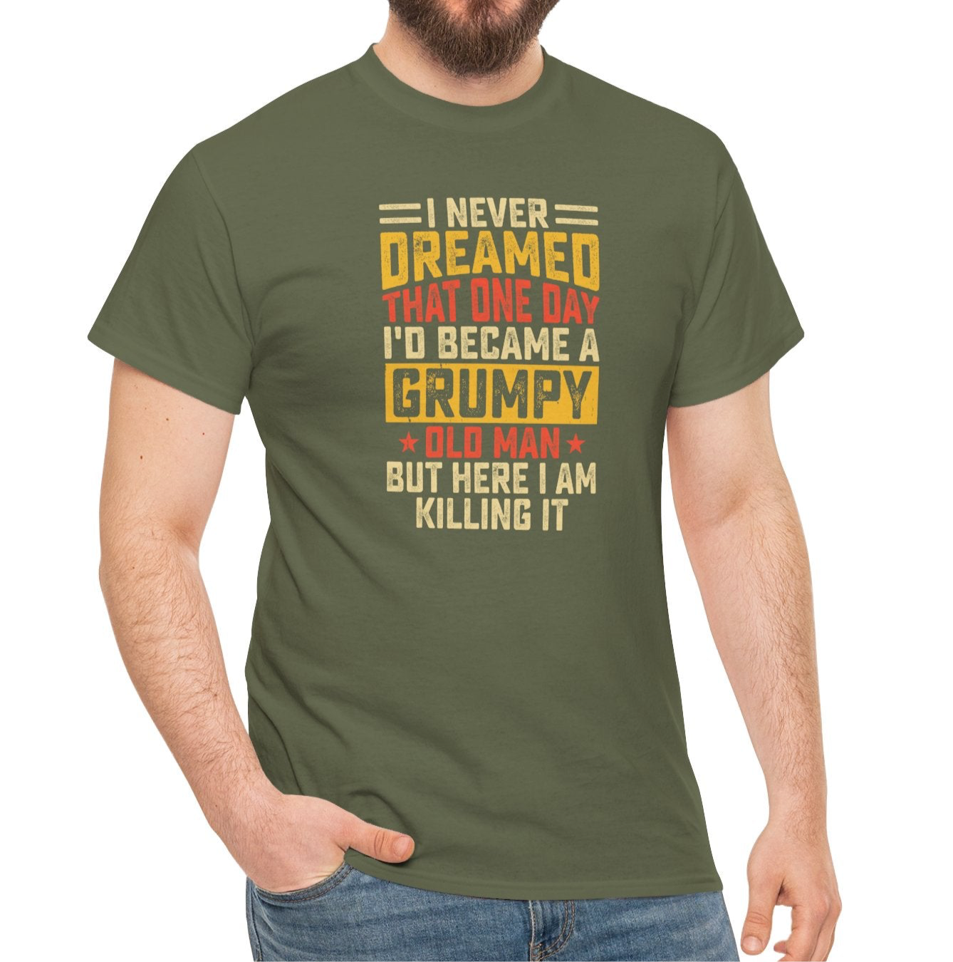 Grumpy Old Man Cotton Tee - Kim’s Signature Beauty & Accessories    