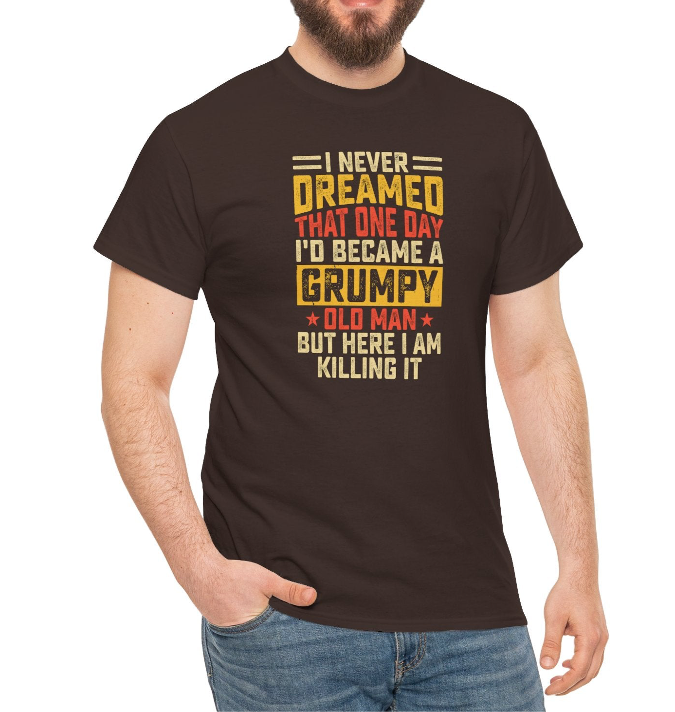 Grumpy Old Man Cotton Tee - Kim’s Signature Beauty & Accessories    