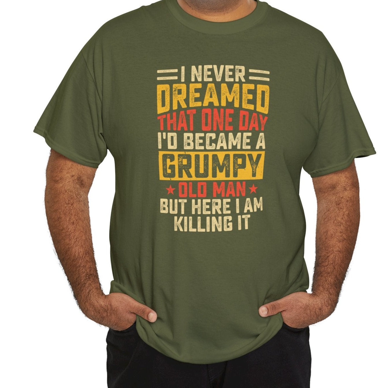 Grumpy Old Man Heavy Cotton Tee - Kim’s Signature Beauty & Accessories    