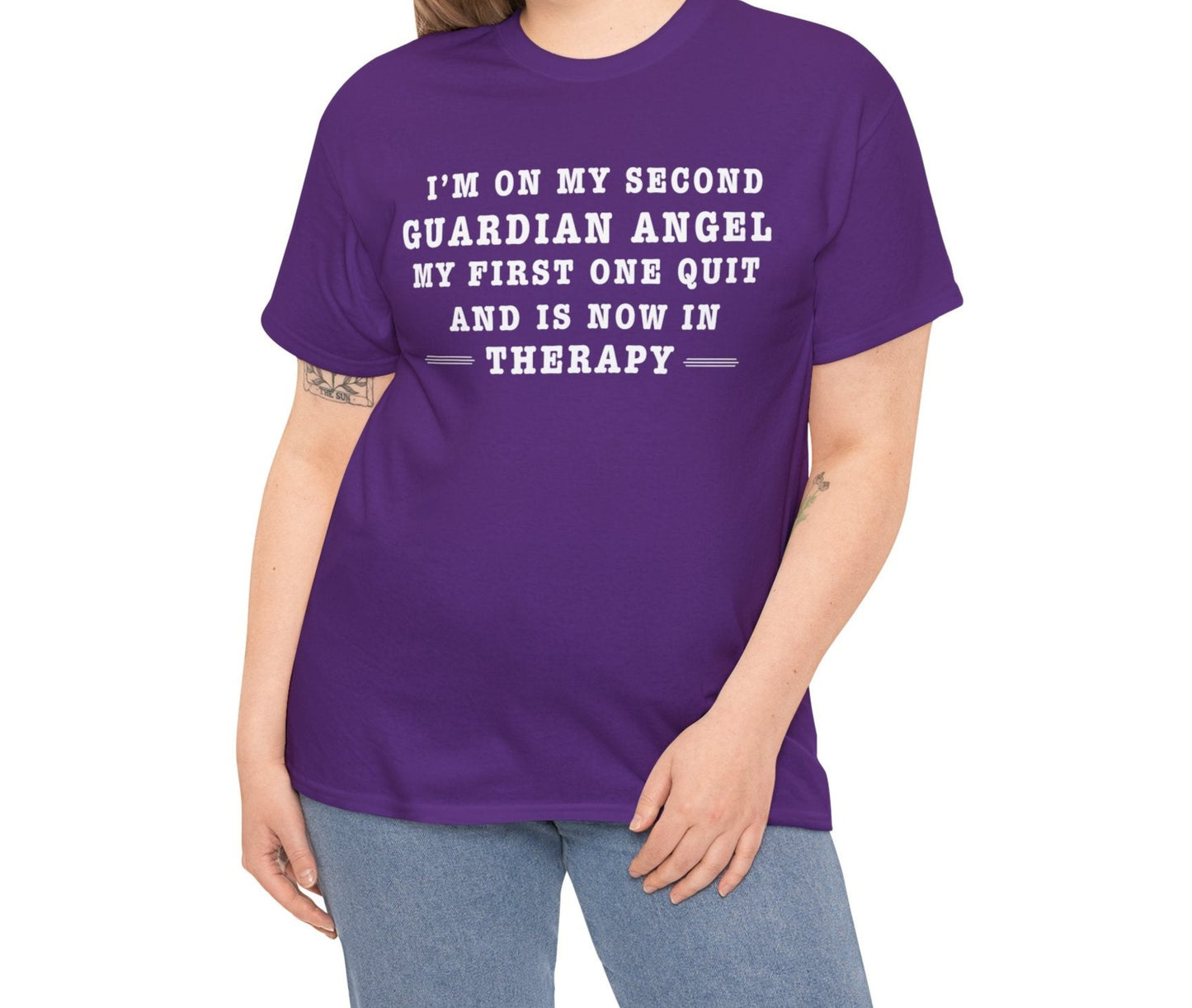 Guardian Angel Therapy | Cotton Tee - Kim’s Signature Beauty & Accessories    