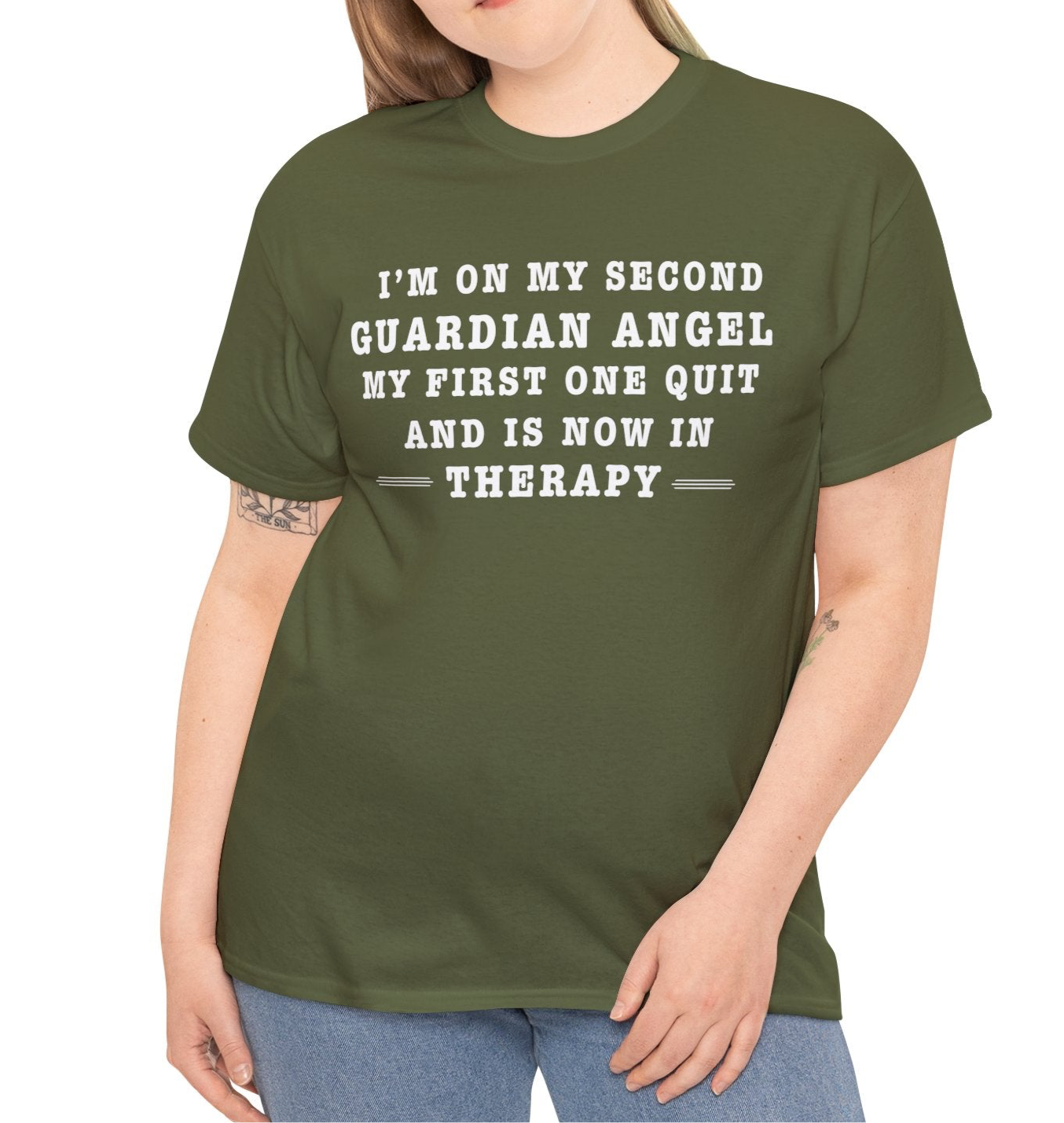 Guardian Angel Therapy | Cotton Tee - Kim’s Signature Beauty & Accessories    