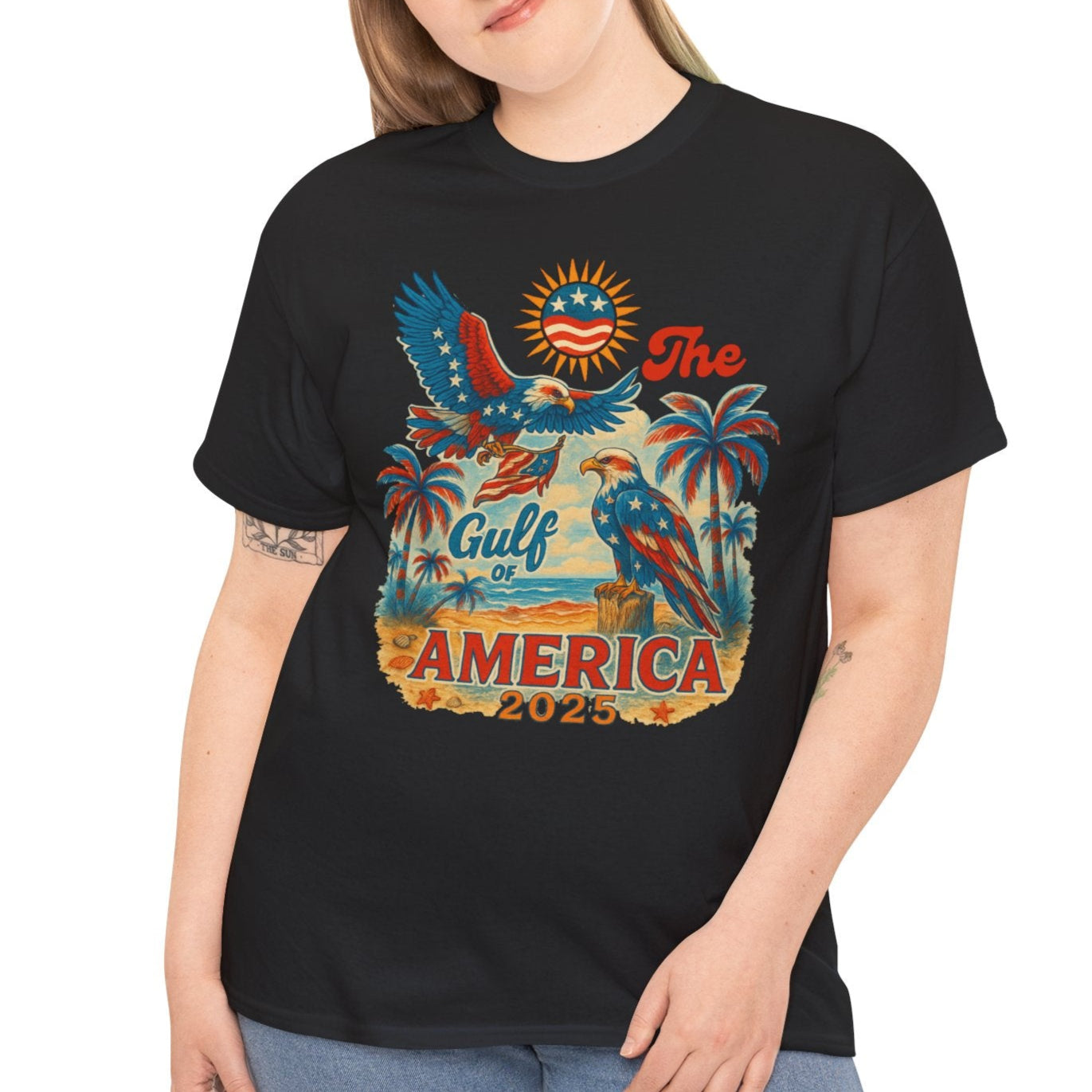 Gulf of America Vintage Tee, Unisex Cotton Shirt - Kim’s Signature Beauty & Accessories    