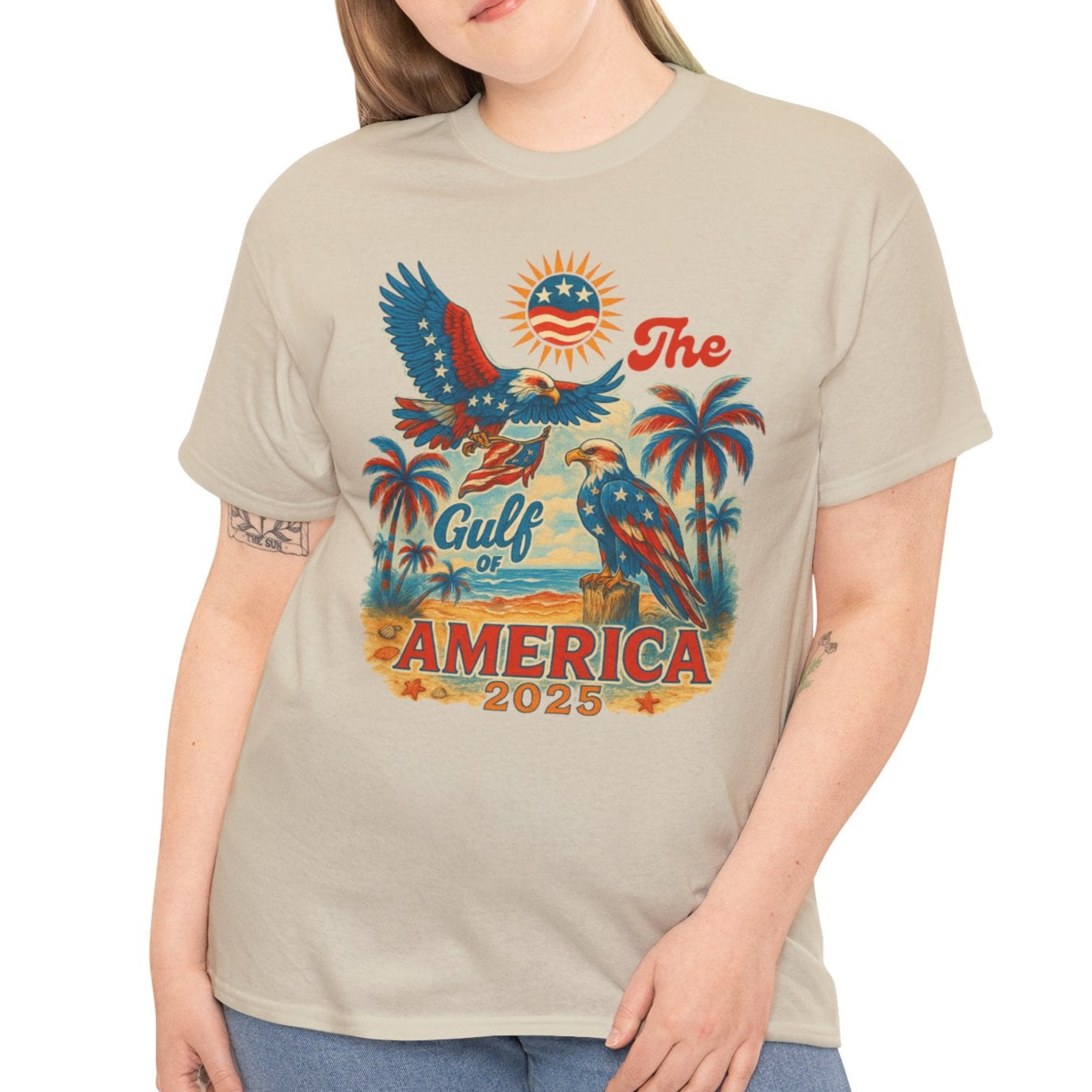 Gulf of America Vintage Tee, Unisex Cotton Shirt - Kim’s Signature Beauty & Accessories    