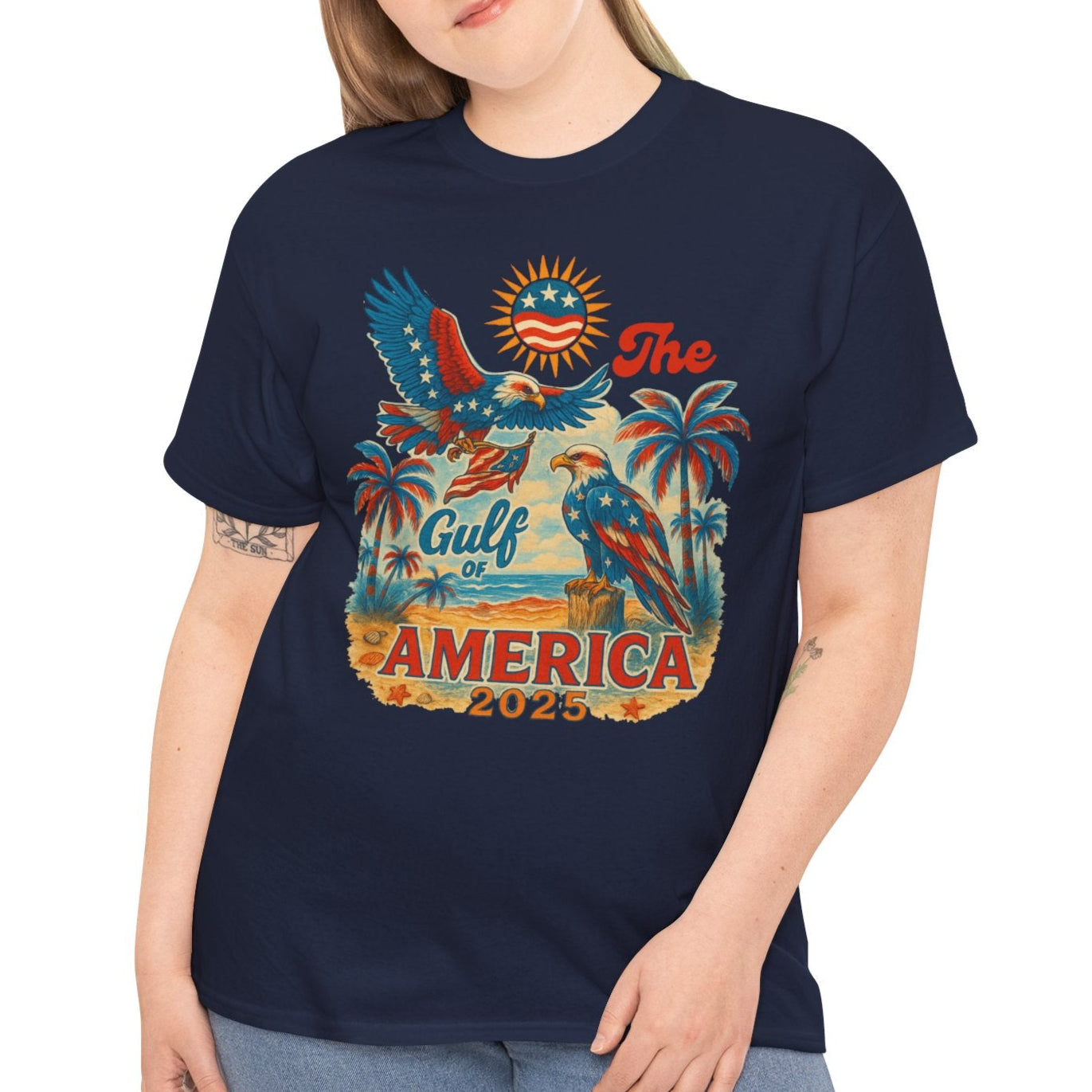 Gulf of America Vintage Tee, Unisex Cotton Shirt - Kim’s Signature Beauty & Accessories    