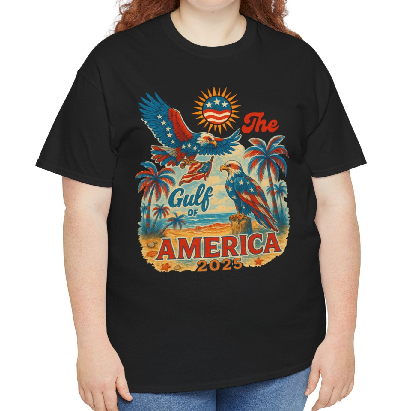 Gulf of America Vintage Tee, Unisex Cotton Shirt - Kim’s Signature Beauty & Accessories    