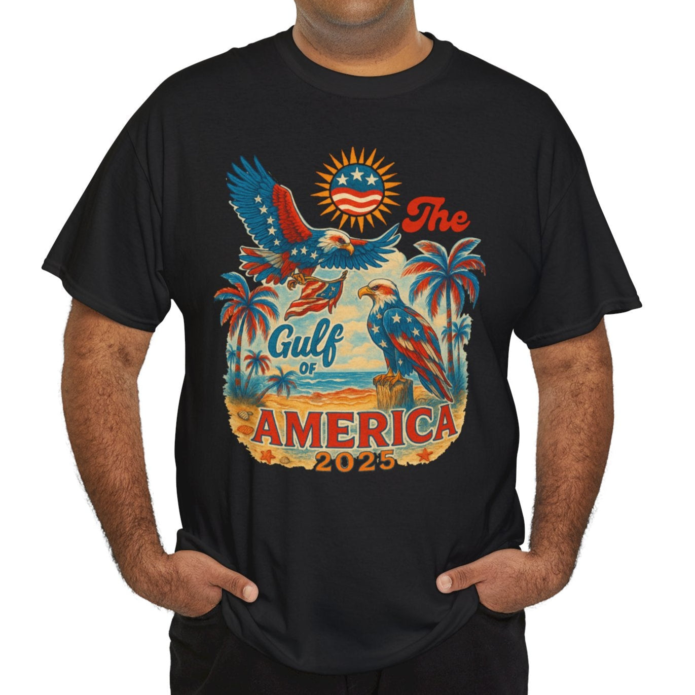 Gulf of America Vintage Tee, Unisex Cotton Shirt - Kim’s Signature Beauty & Accessories    