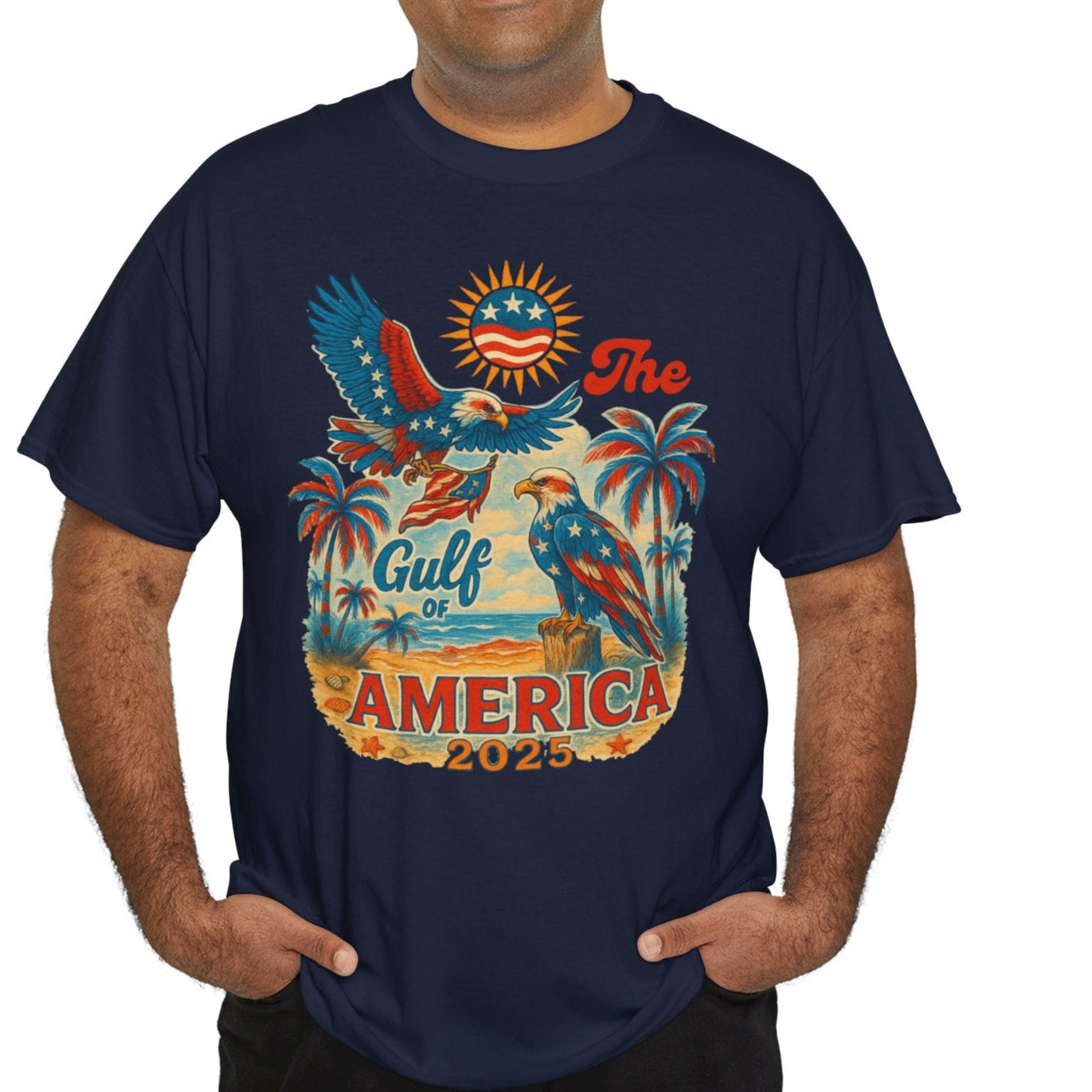 Gulf of America Vintage Tee, Unisex Cotton Shirt - Kim’s Signature Beauty & Accessories    
