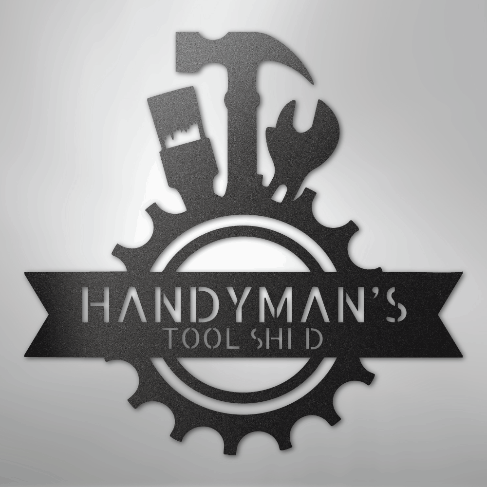 Handyman Shop Monogram - Steel Sign - Kim’s Signature Beauty & Accessories