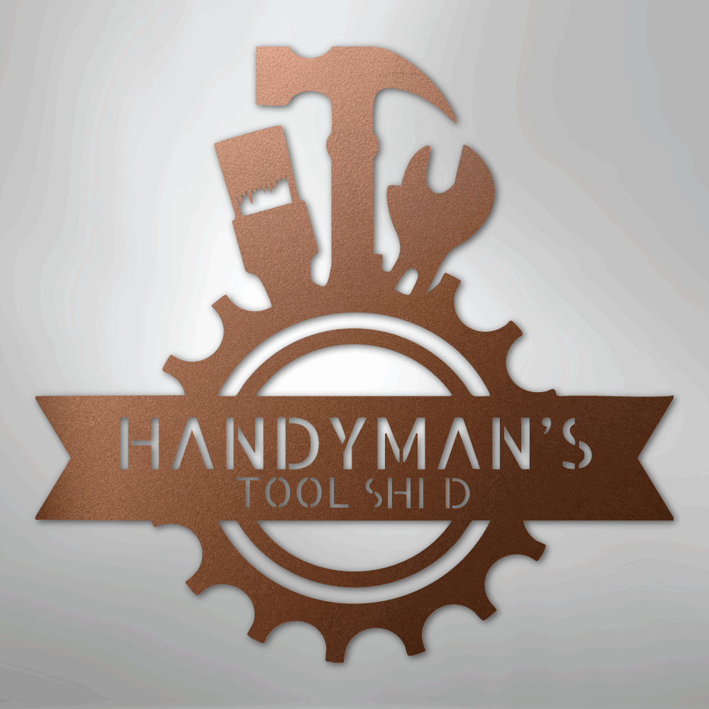 Handyman Shop Monogram - Steel Sign - Kim’s Signature Beauty & Accessories