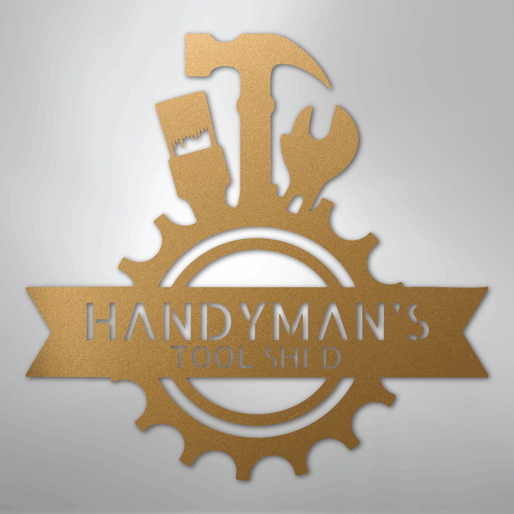 Handyman Shop Monogram - Steel Sign - Kim’s Signature Beauty & Accessories