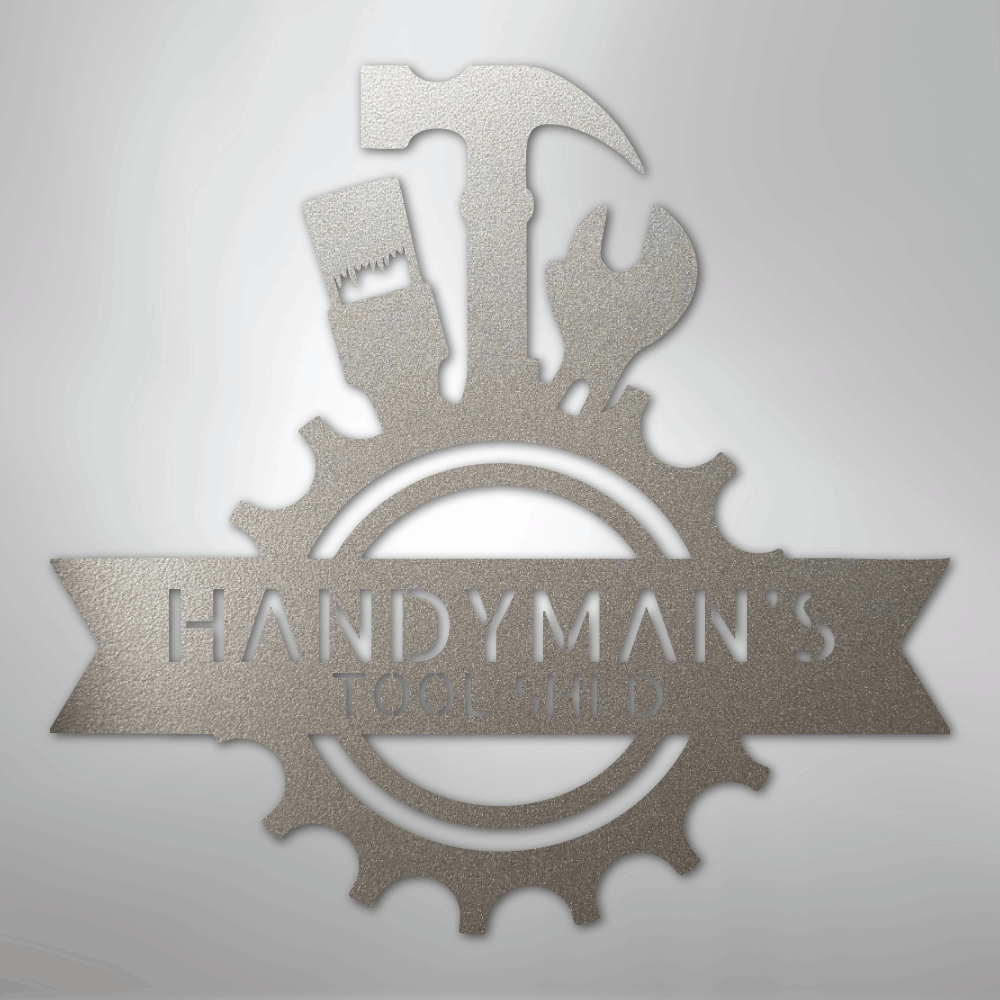 Handyman Shop Monogram - Steel Sign - Kim’s Signature Beauty & Accessories
