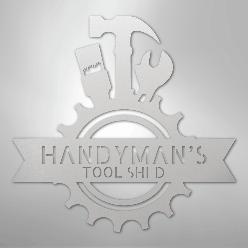 Handyman Shop Monogram - Steel Sign - Kim’s Signature Beauty & Accessories